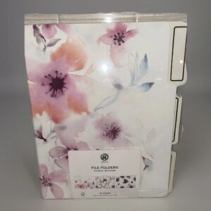U Brands Floral Blooms Office File Folders‎ 12 Count New